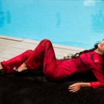 long red kaftan fashion shoot