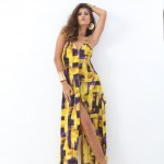 yellow dress fashion front